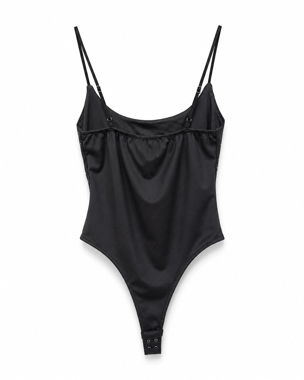 Body de tirantes con strass brillante para mujer