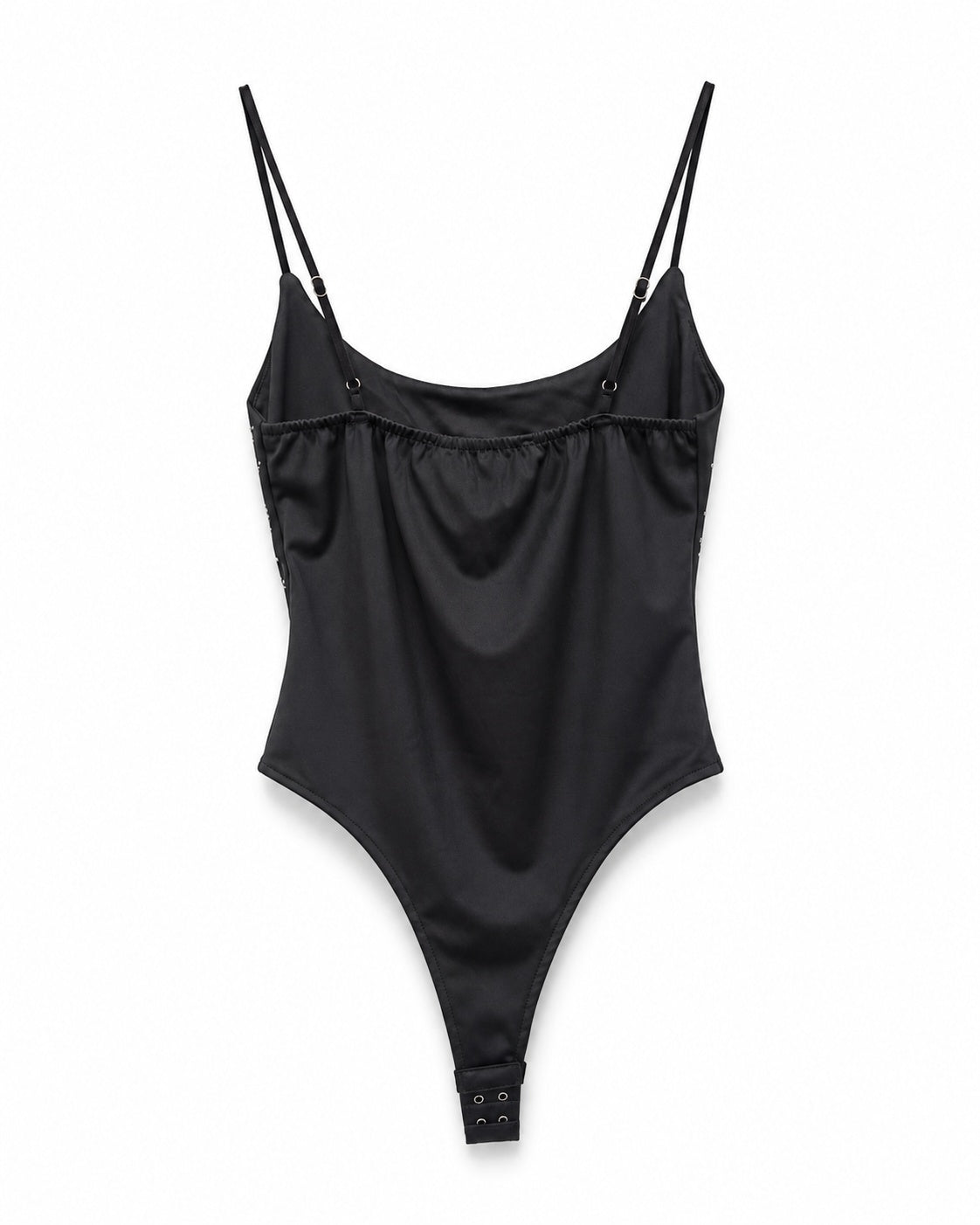 Body de tirantes con strass brillante para mujer