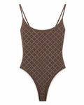 Body de tirantes con strass brillante para mujer