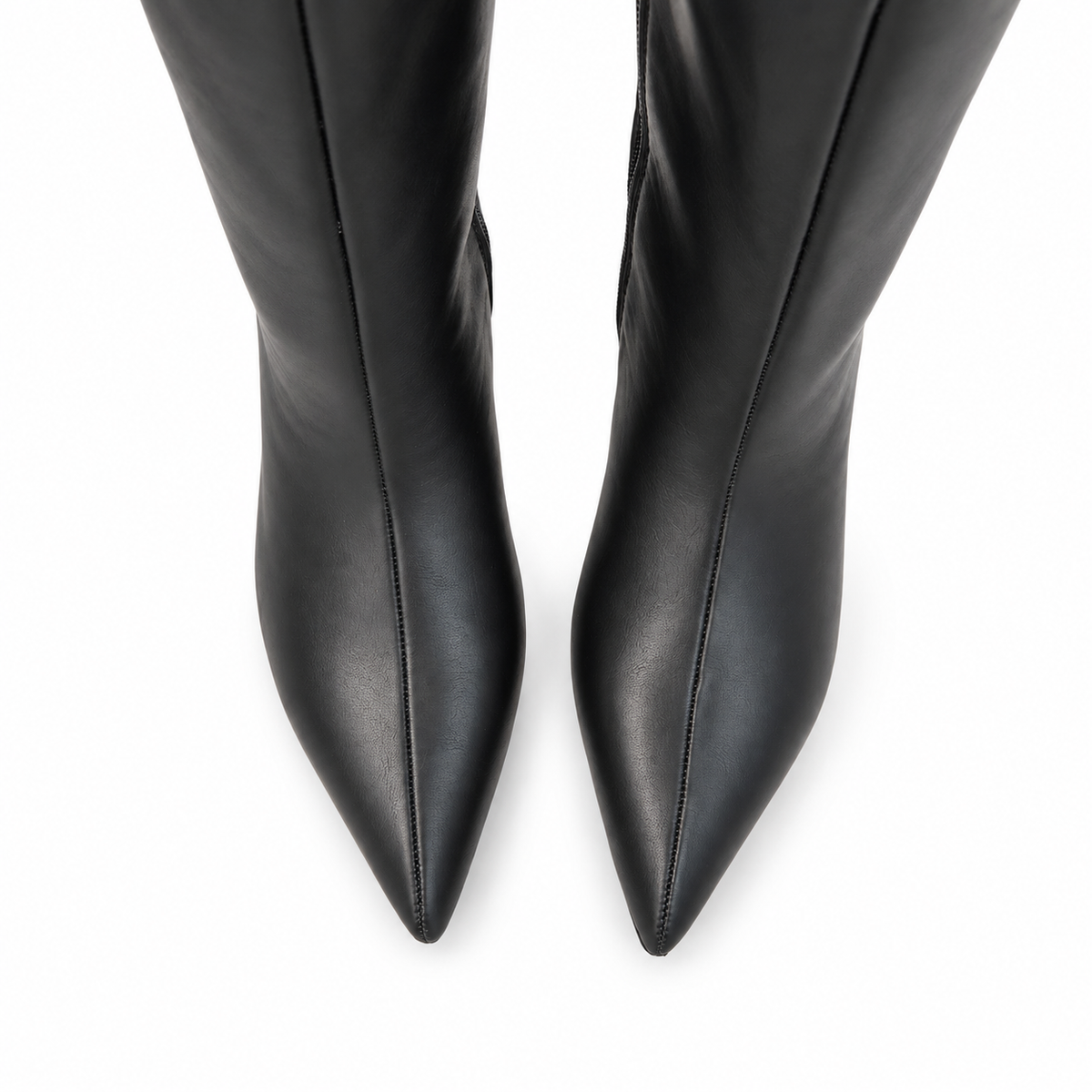 Botas Altas de Mujer con Punta Fina y Tacón Bajo – Caña Ancha, Cremallera Lateral y Diseño Elegante 2026